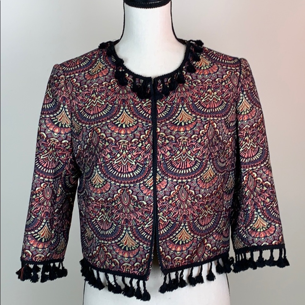 ⭐️Chelsea & Violet Anthropologie brocade jacket XS